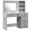vidaXL Dressing Table Grey 78.5 x 41 x 135 cm Engineered wood