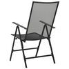 vidaXL Folding Mesh Chairs 4 pcs Steel Anthracite