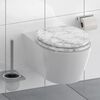 SCH&Uuml;TTE Toilet Seat with Soft-Close MARMOR STONE