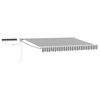 vidaXL Electric Retractable Awning Anthracite and White 3.5 x 2 m