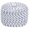 vidaXL Boat Rope White 8 mm 250 m Polypropylene
