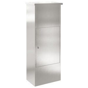 vidaXL Parcel Drop Box Silver 44.5 x 29 x 110.5 cm Stainless Steel