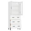 vidaXL Highboard White 69.5x34x180 cm Engineered Wood