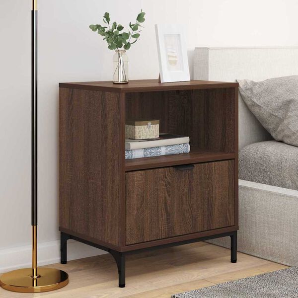 vidaXL Bedside Tables 2 pcs Brown oak 49 x 36 x 61 cm Engineered wood