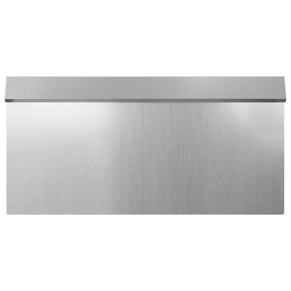 vidaXL Snail Fence Silver 50 x 3.5 x 25 cm Galvanised Steel