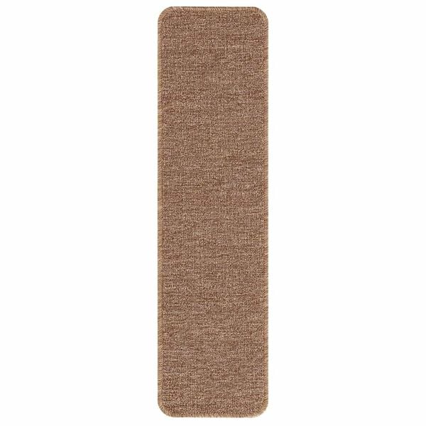 vidaXL Anti-slip Stair Mats Latex backing 15 pcs Yellow 75 x 20 cm PP