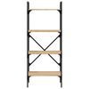 vidaXL Bookcase 4-Tier Sonoma Oak 56x31.5x138.5 cm Engineered Wood
