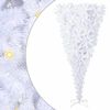 vidaXL Artificial Christmas Tree with Stand White 240 cm PVC and Steel
