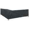 vidaXL Furniture Cover Black 255 x 255 x 80 cm 600D Oxford Fbric