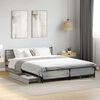 vidaXL Bed Frame with Drawers without Mattress Grey Sonoma 120x200 cm