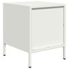 vidaXL Bedside Cabinet White 35x39x43.5 cm Steel