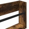 vidaXL Magazine Rack Smoked Oak 80 x 12 x 30 cm Engineered Wood
