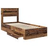 vidaXL Bed Frame with Drawer with Headboard Manual Engineered Wood