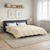 vidaXL Winter Duvet Quilted Cream 200 x 240 cm Microfiber