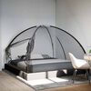 vidaXL Mosquito Net Mongolia with Doors 220 Mesh&nbsp;Black&nbsp;200x200x135 cm