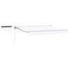 vidaXL Electric Retractable Awning White 3 x 2.5 m
