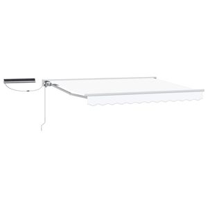 vidaXL Electric Retractable Awning White 3 x 2.5 m