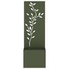 vidaXL Garden Privacy Screen Olive green 50 x 150 cm Cold-rolled steel
