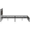 vidaXL Metal Bed Frame without Mattress Brown Oak 183x213 cm