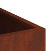 vidaXL Garden Planter Weathering Steel 32 x 32 x 40 cm