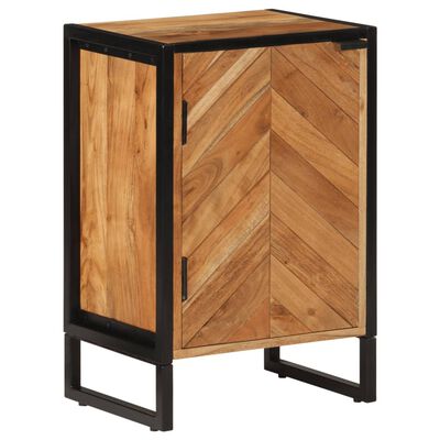 vidaXL 4 Piece Bathroom Furniture Set Iron and Solid Wood Acacia