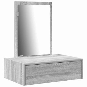 vidaXL Dressing Table with Drawer Grey 60 x 40 x 70 cm Engineered Wood