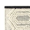 vidaXL Rug Handwoven Wool 160x230 cm White/Black