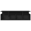 vidaXL Wall Cabinet 100x20x30 cm Black Engineered Wood