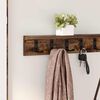 vidaXL Wall-Mounted Coat Rack Smoked oak 100 x 10.5 x 10.5 cm