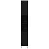vidaXL Bathroom Cabinet Black Oak 30 x 30 x 190 cm Engineered Wood