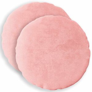 vidaXL Cushion Cover 2 pcs HEERLEN Pink Dia. 30 cm Flannel
