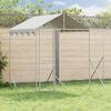 vidaXL Outdoor Dog Kennel with Roof Silver 6x2x2.5 m Galvanised Steel