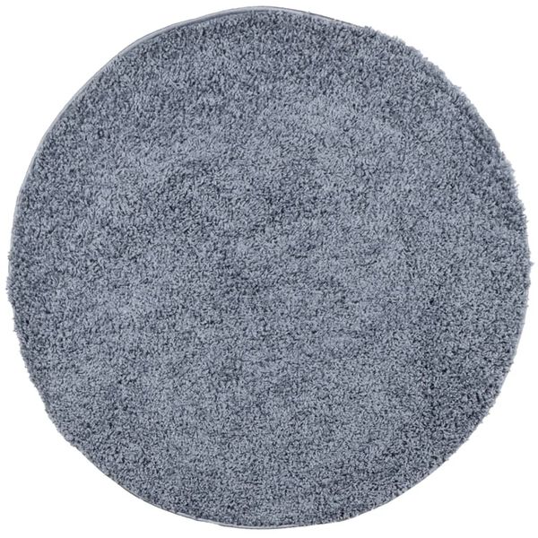 vidaXL Shaggy Rug PAMPLONA High Pile Modern Blue &Oslash; 200 cm