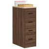 vidaXL Garage Storage Cabinet Brown Oak 30x51x85 cm Solid Wood Pine
