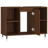 vidaXL Bathroom Cabinet Brown Oak 80x33x60 cm Engineered Wood