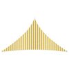 vidaXL Sunshade Sail 5 x 5 x 5 m HDPE Triangular Yellow and White