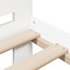 vidaXL Bed Frame without Mattress White 135x190 cm Double Solid Wood Pine