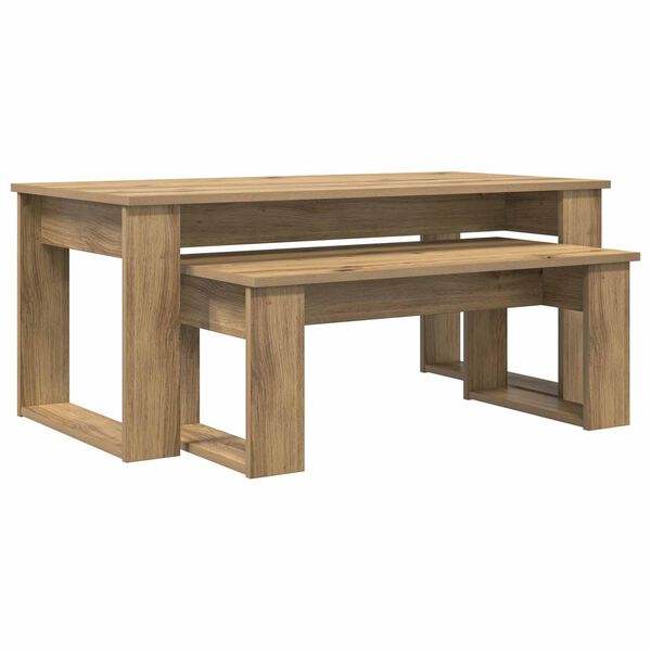 vidaXL Coffee Table Set 2 pcs Artisan Oak Engineered Wood