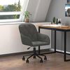 vidaXL Office Chair with Wheel Dark Grey 56 x 61.5 x 72 cm Velvet