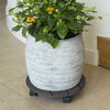 Nature Plant Trolley Round &Oslash;30 cm Anthracite Wood