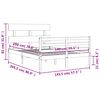 vidaXL Bed Frame without Mattress 140x200 cm Solid Wood
