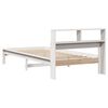 vidaXL Bookcase Bed without Mattress White 90x200 cm Solid Wood Pine