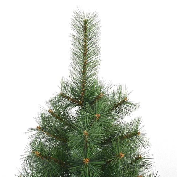 vidaXL Artificial Hinged Christmas Tree Green 180 cm PVC, steel