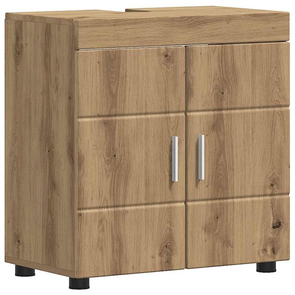 vidaXL Bathroom Furniture Set TULUM Artisan Oak Engineered Wood