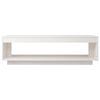 vidaXL Coffee Table White 110x50x33.5 cm Solid Pinewood