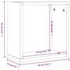 vidaXL Wall Cube Shelves 2 pcs Brown Oak 30x15x30 cm