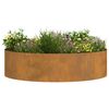 vidaXL Planter Ring 5 pcs Brown 80 x 80 x 20 cm Weathering Steel