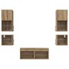 vidaXL TV Wall Units 8 pcs Artisan Oak Engineered Wood