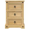vidaXL Bedside Cabinet Corona 45x35x64 cm Solid Wood Pine