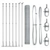 vidaXL Hexagonal Fence with Concrete Base 10 x 0.8 m Galvanised Steel